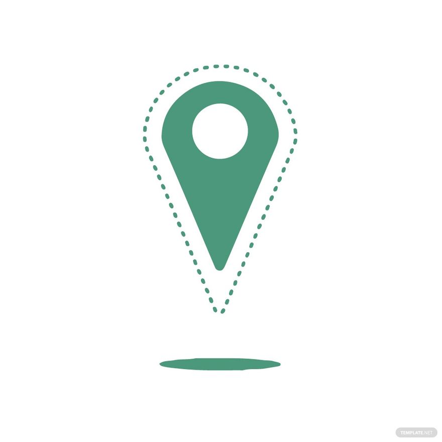 Green Location Clipart