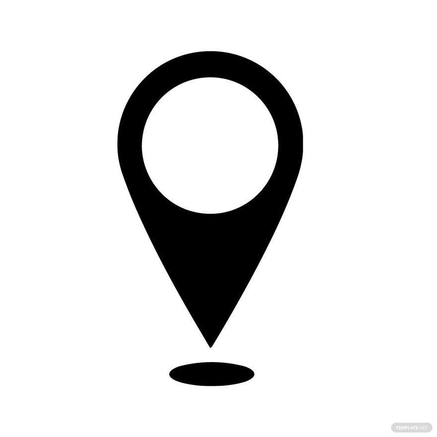 Simple Location Clipart in Illustrator, EPS, SVG, PNG, JPEG