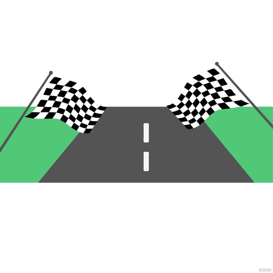 Road Racing Flag clipart
