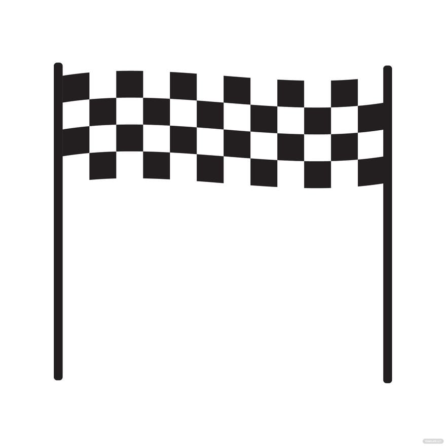 Free Racing Start Flag clipart in Illustrator, EPS, SVG, JPG, PNG