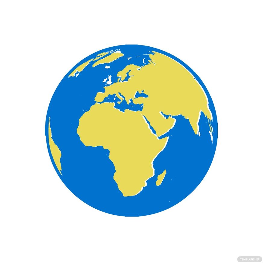 Europe Map Globe Clipart