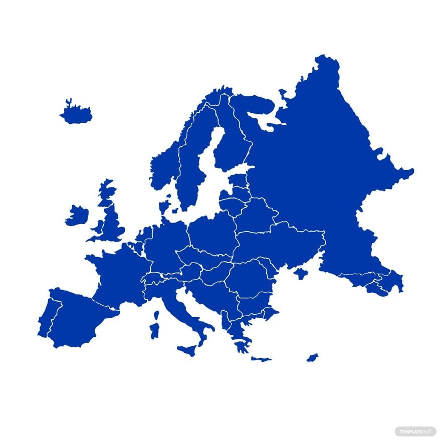 Europe Map Shape Clipart