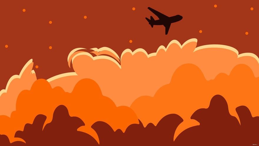 Free Orange Cloud Background in Illustrator, EPS, SVG, JPG, PNG