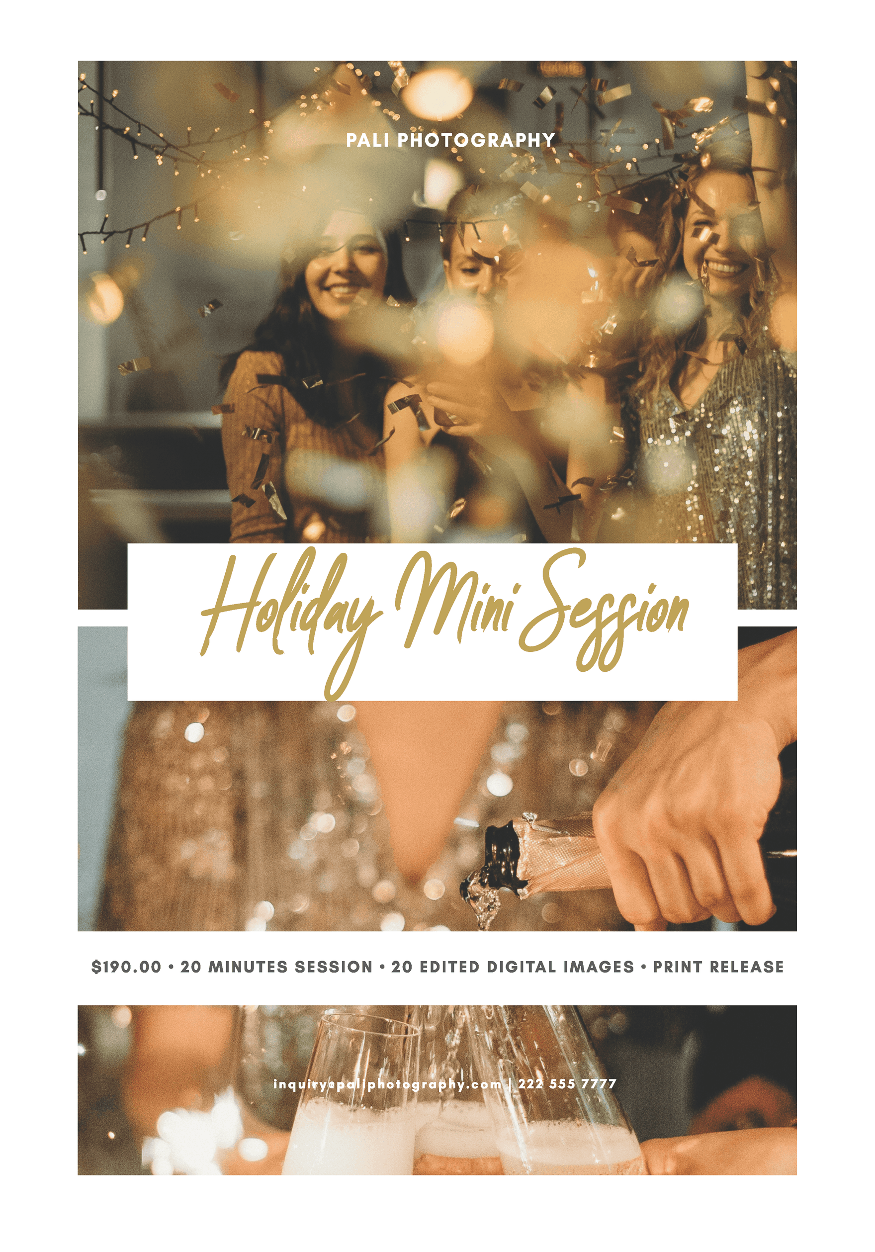 Free Holiday Mini Session Template