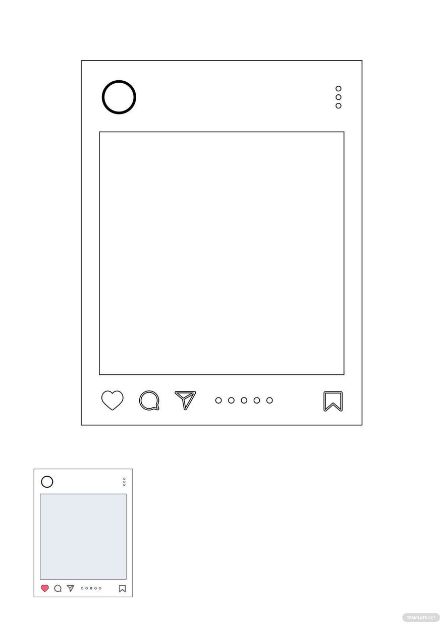 Instagram Frame Coloring Page
