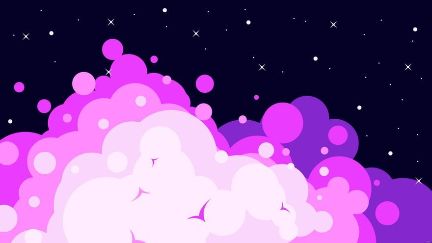 Free Galaxy Cloud Background in Illustrator, EPS, SVG, PNG, JPEG