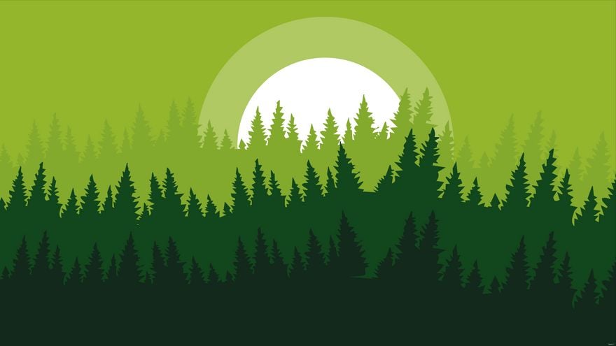 Green Forest Background - EPS, Illustrator, JPEG, PNG, SVG 
