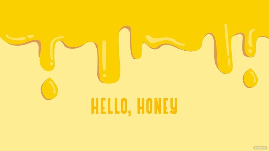 Honey Yellow Wallpaper in Illustrator, EPS, SVG, JPG, PNG
