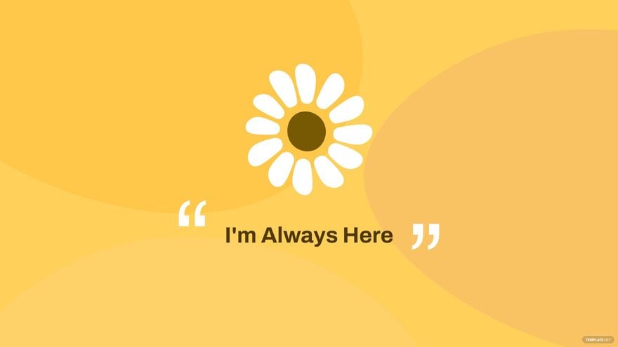 Yellow Quote Wallpaper in Illustrator, EPS, SVG, JPG, PNG
