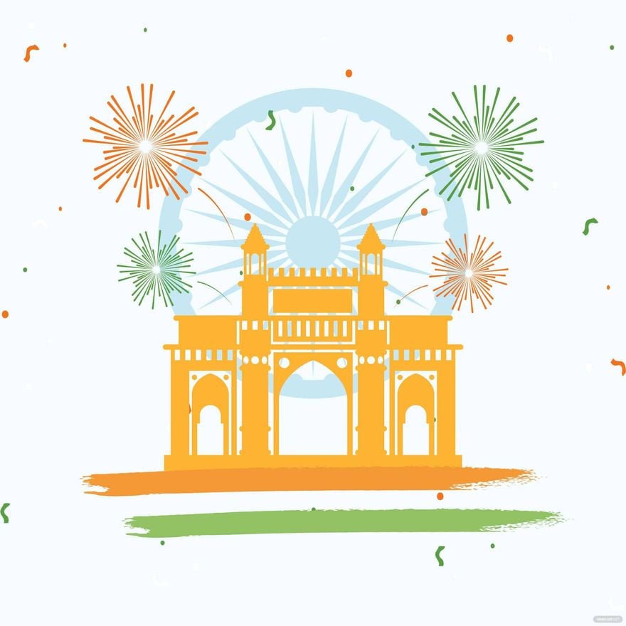 Indian Independence Day Celebration Clipart in Illustrator, EPS, SVG, JPG, PNG