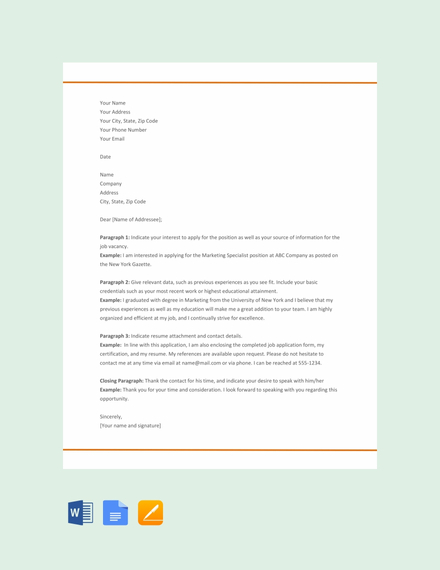 free modern resume cover letter template download for word