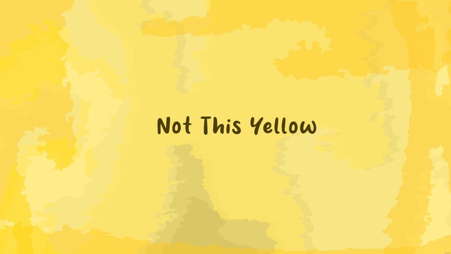 Free Ugly Yellow Wallpaper