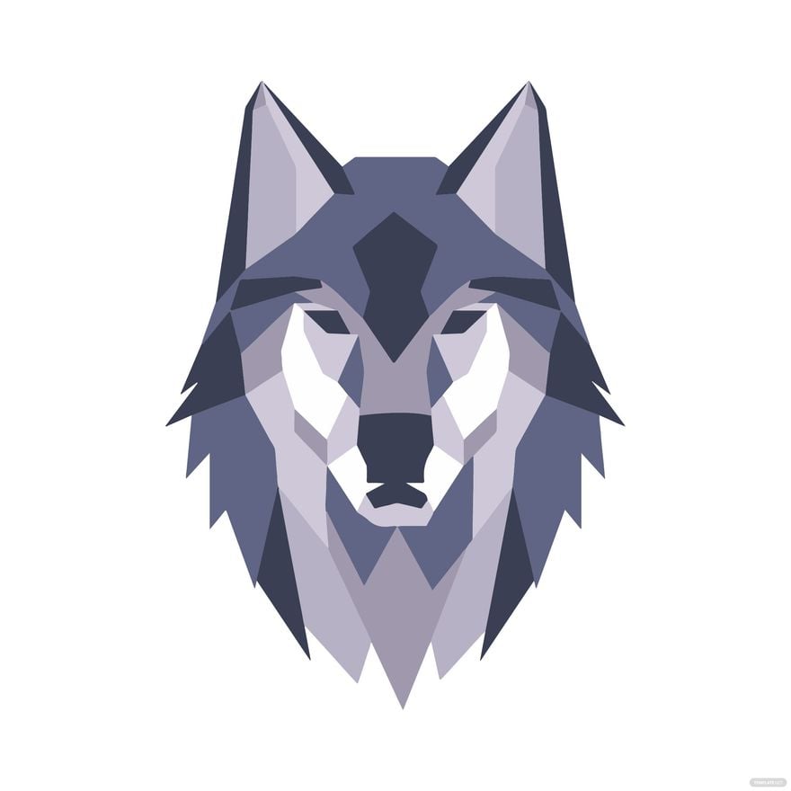 Free Geometric Wolf clipart