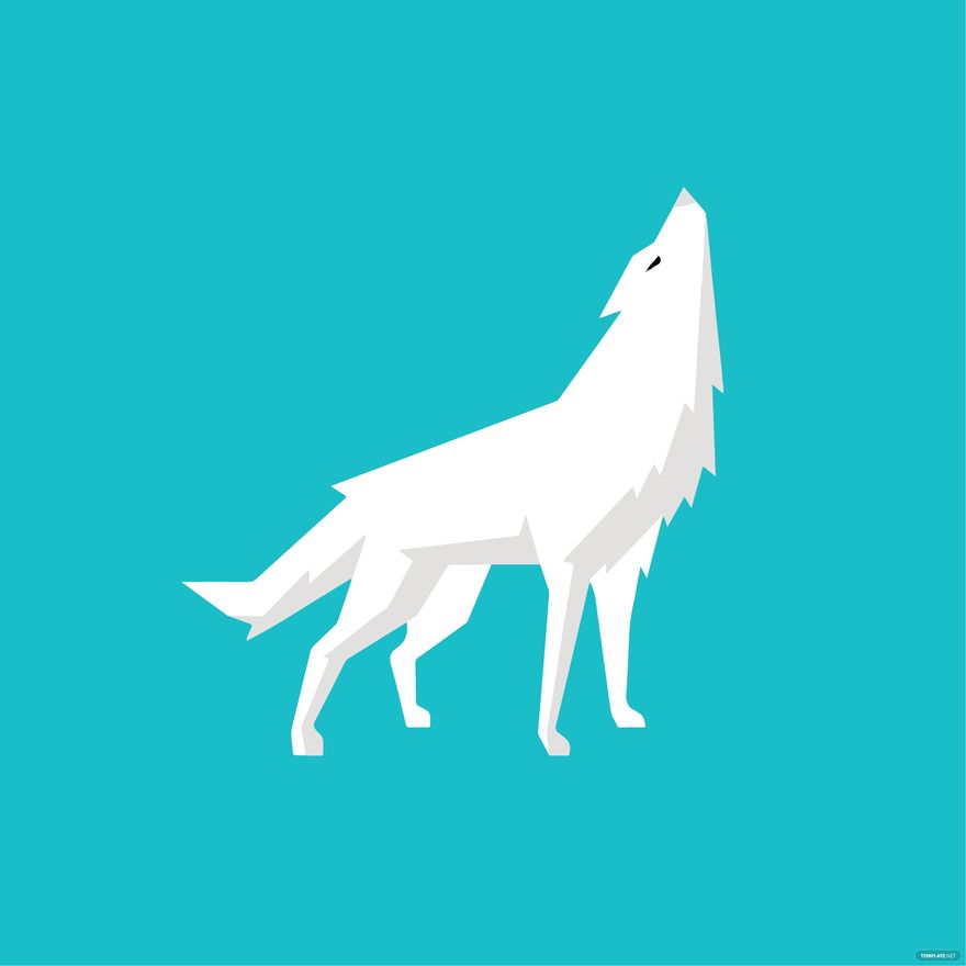 White Wolf clipart in Illustrator, EPS, SVG, JPG, PNG