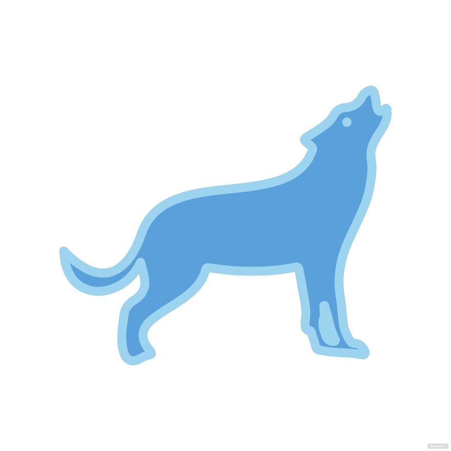 Free Minimalist Wolf clipart in Illustrator, EPS, SVG, JPG, PNG