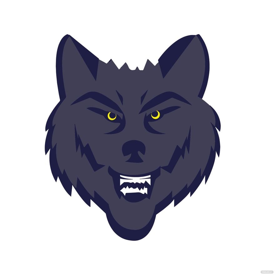 Snarling Wolf clipart