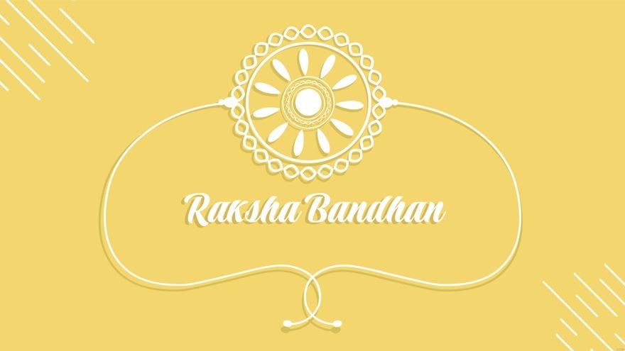 Yellow Raksha Bandhan Background