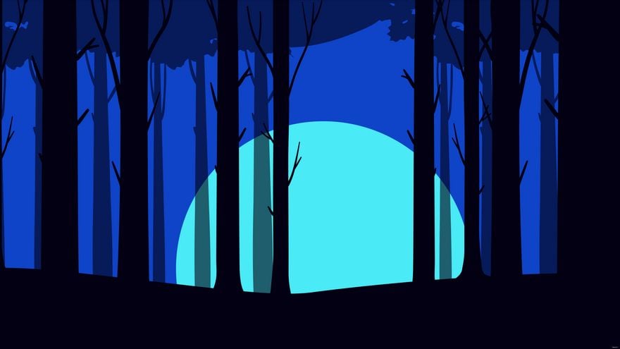 Blue Forest Background