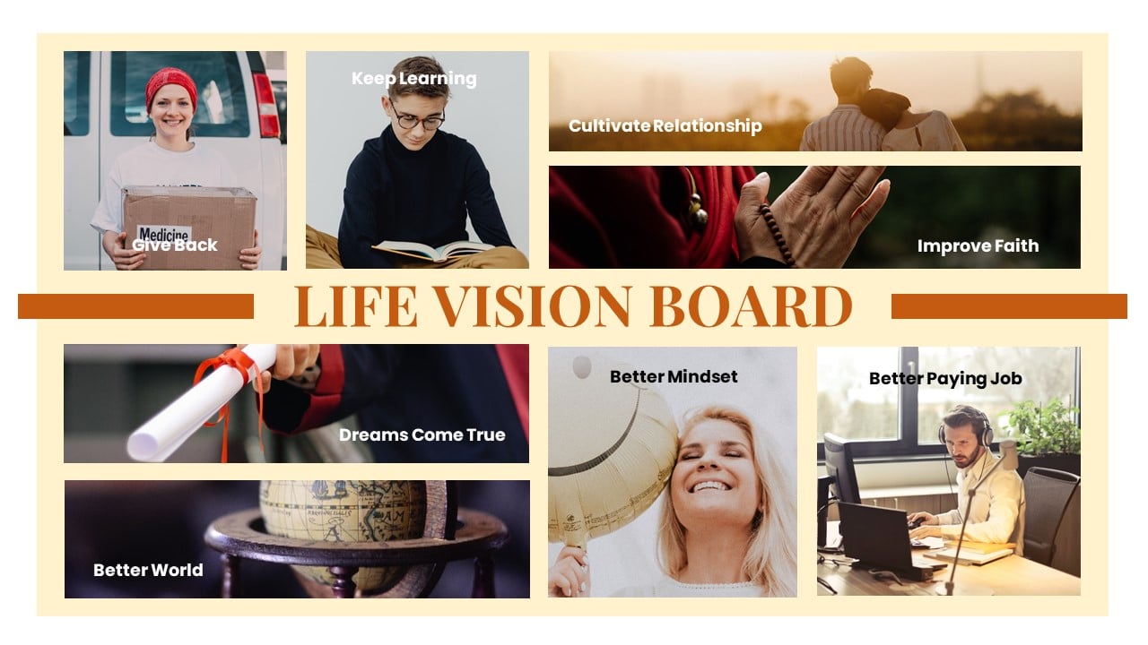 Life Vision Board Template