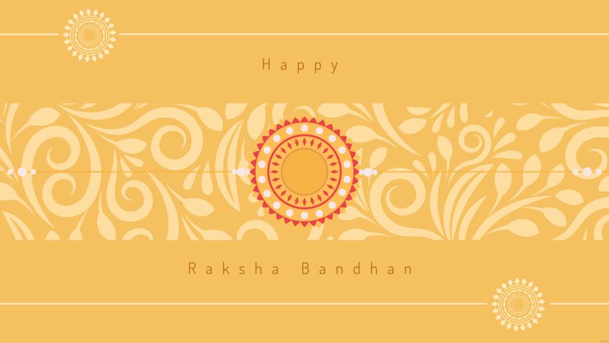 Free Happy Raksha Bandhan Background in Illustrator, EPS, SVG, JPG, PNG