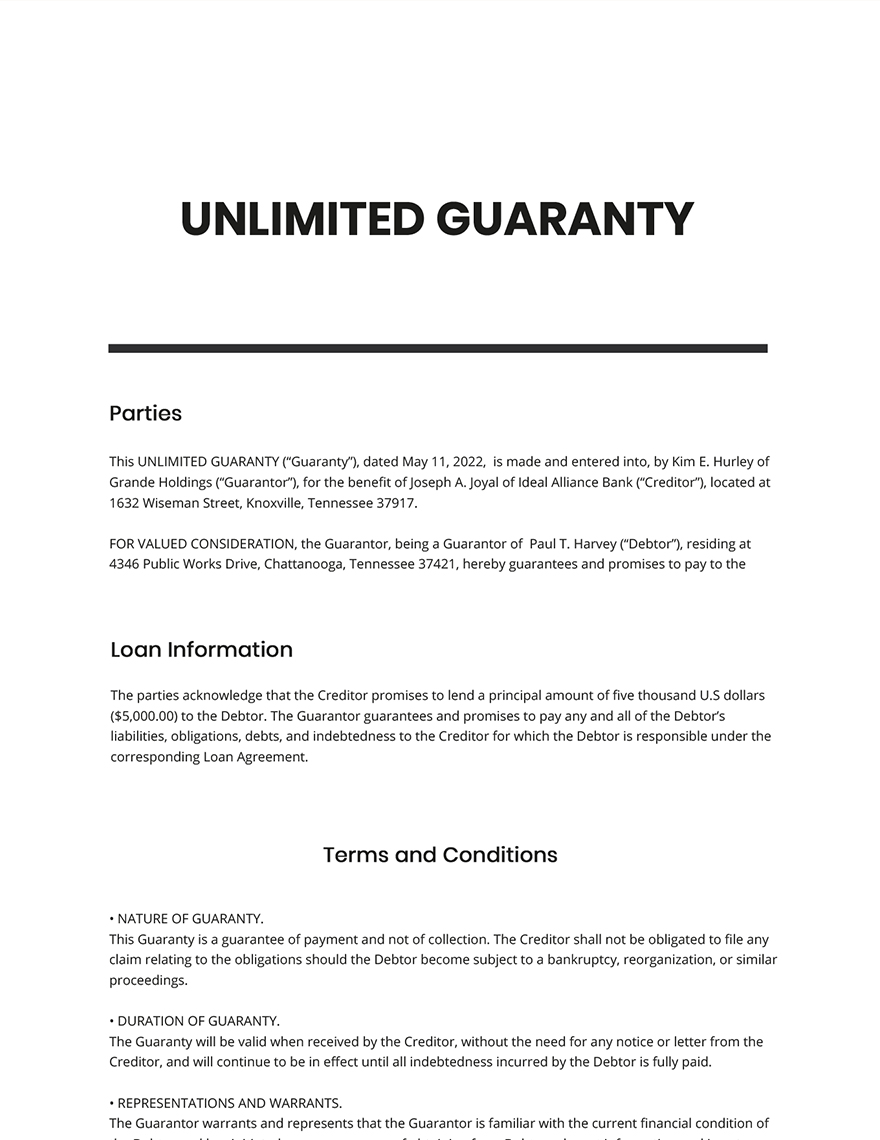 Unlimited Power of Attorney Template Google Docs, Word, Apple Pages