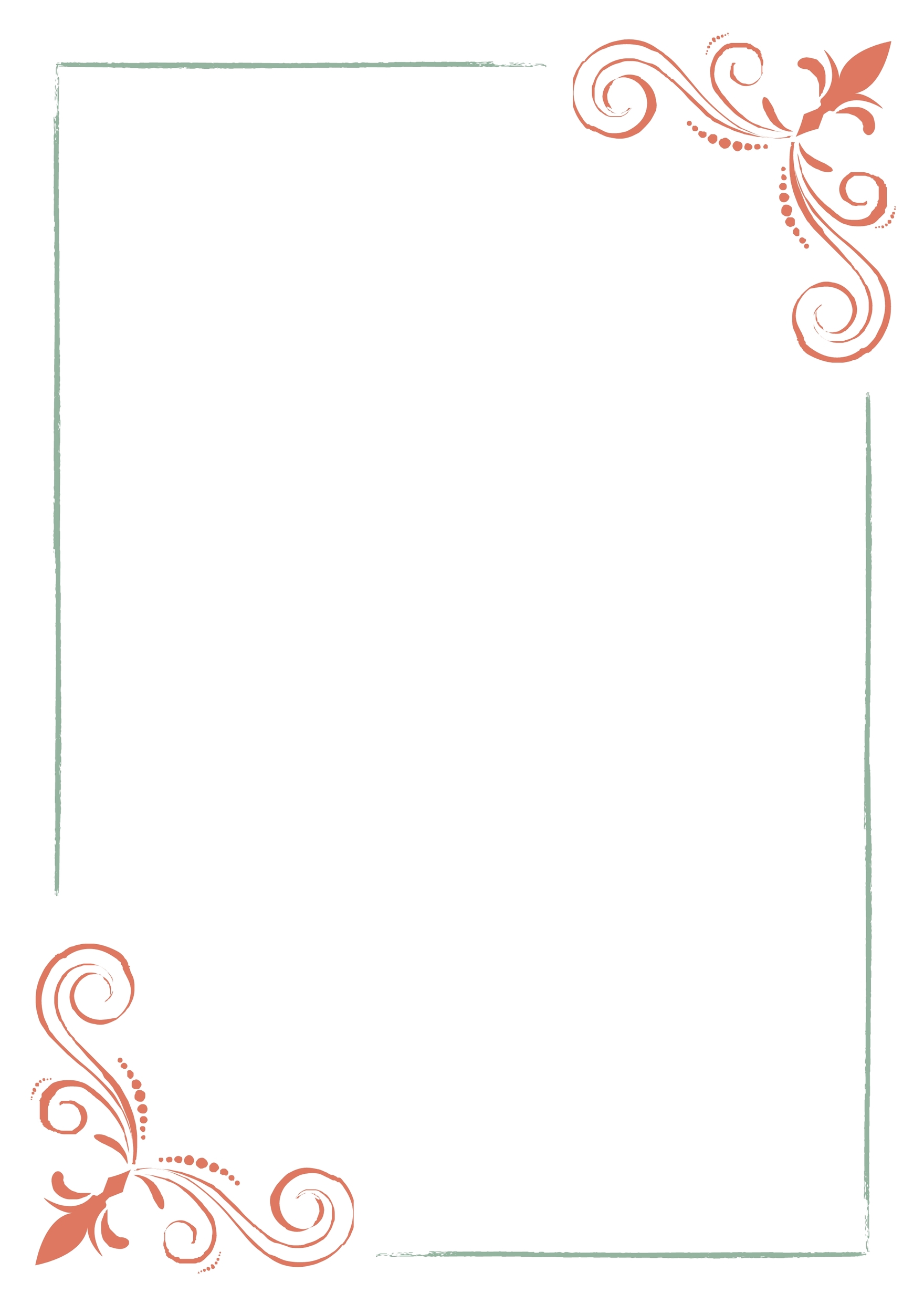 Vintage Page Border in Word, Google Docs, Illustrator