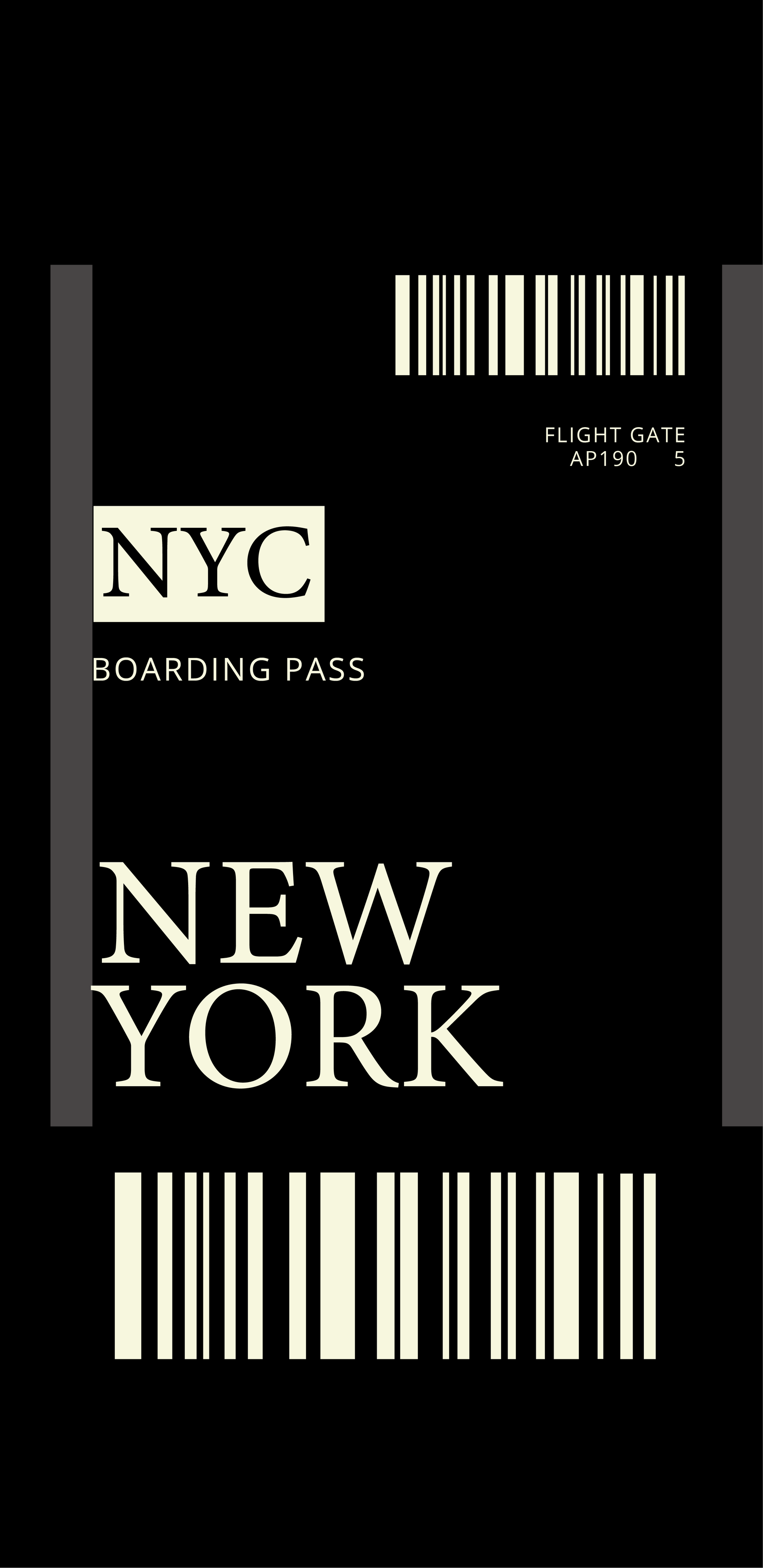 Free Boarding Pass Phone Case Template in Illustrator, EPS, SVG