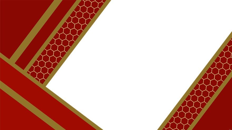 Red White And Gold Background