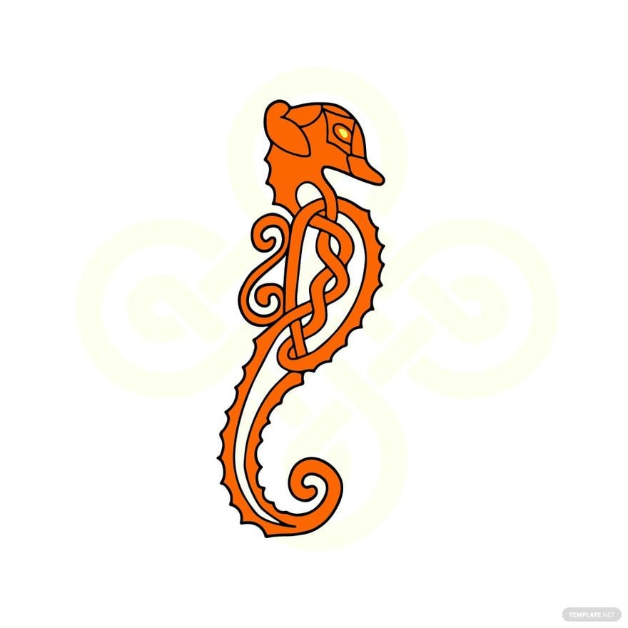 Celtic Dragon Clipart in Illustrator, EPS, SVG, JPG, PNG