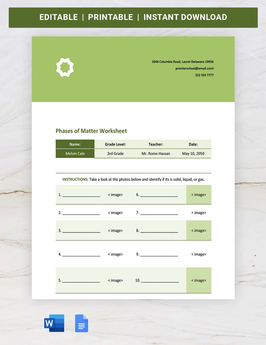 Phases Of Matter Worksheet Worksheets For Kindergarten