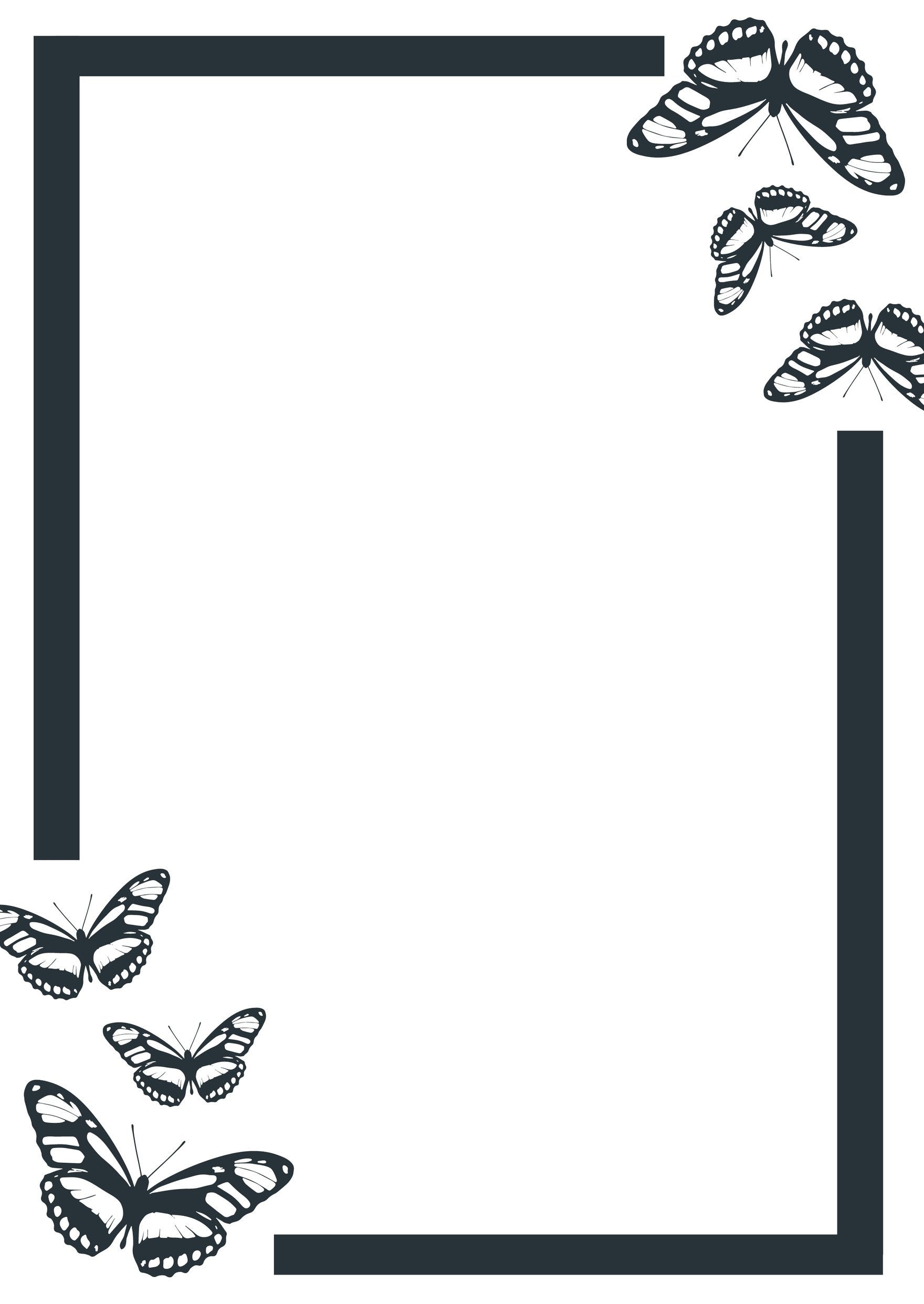 Butterfly Page Border