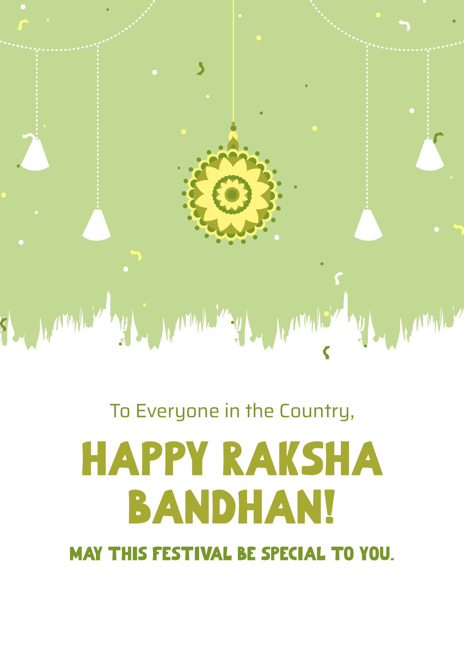 Raksha Bandhan Festival Greeting Card