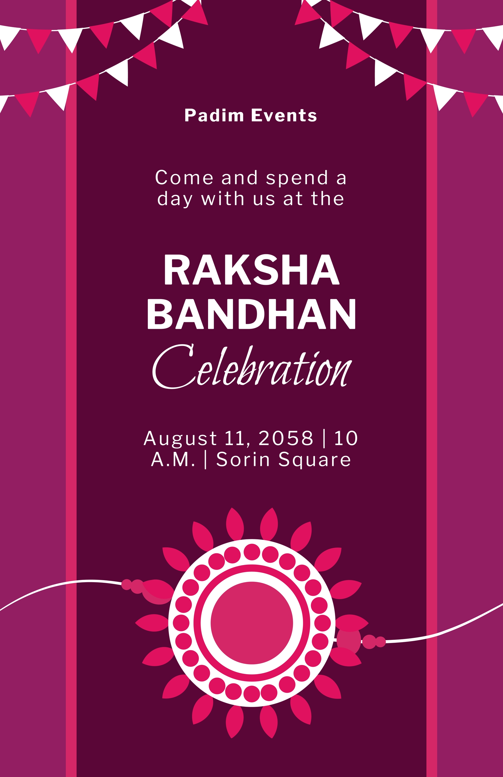 Raksha Bandhan Celebration Poster Template