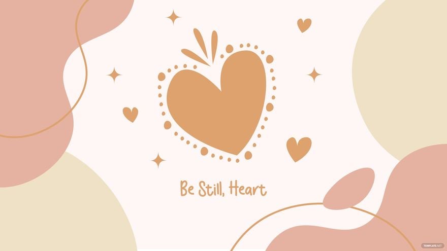 Boho Heart Wallpaper in Illustrator, EPS, SVG, JPG, PNG