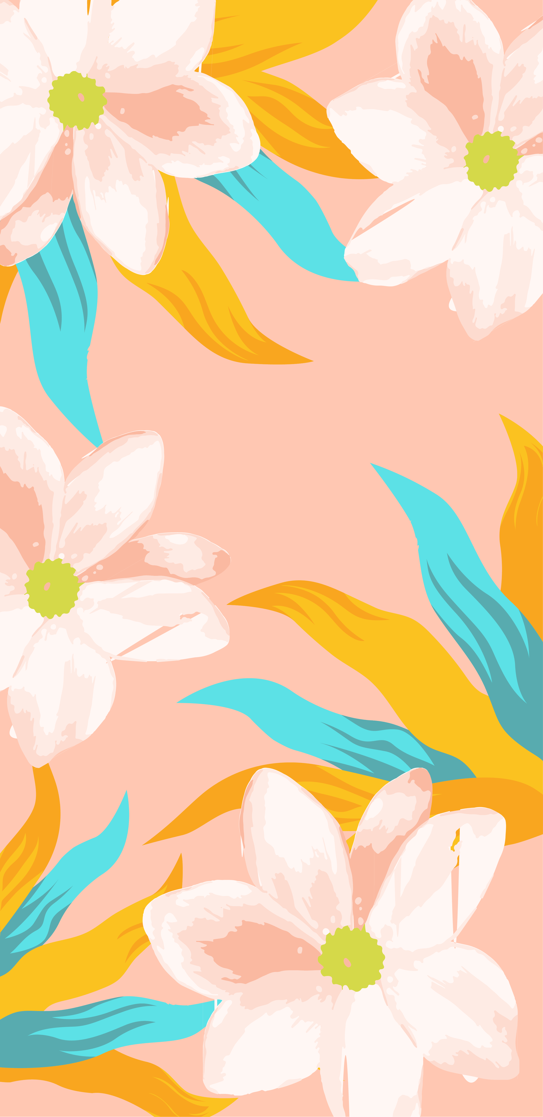 Tropical Themed Phone Case Template