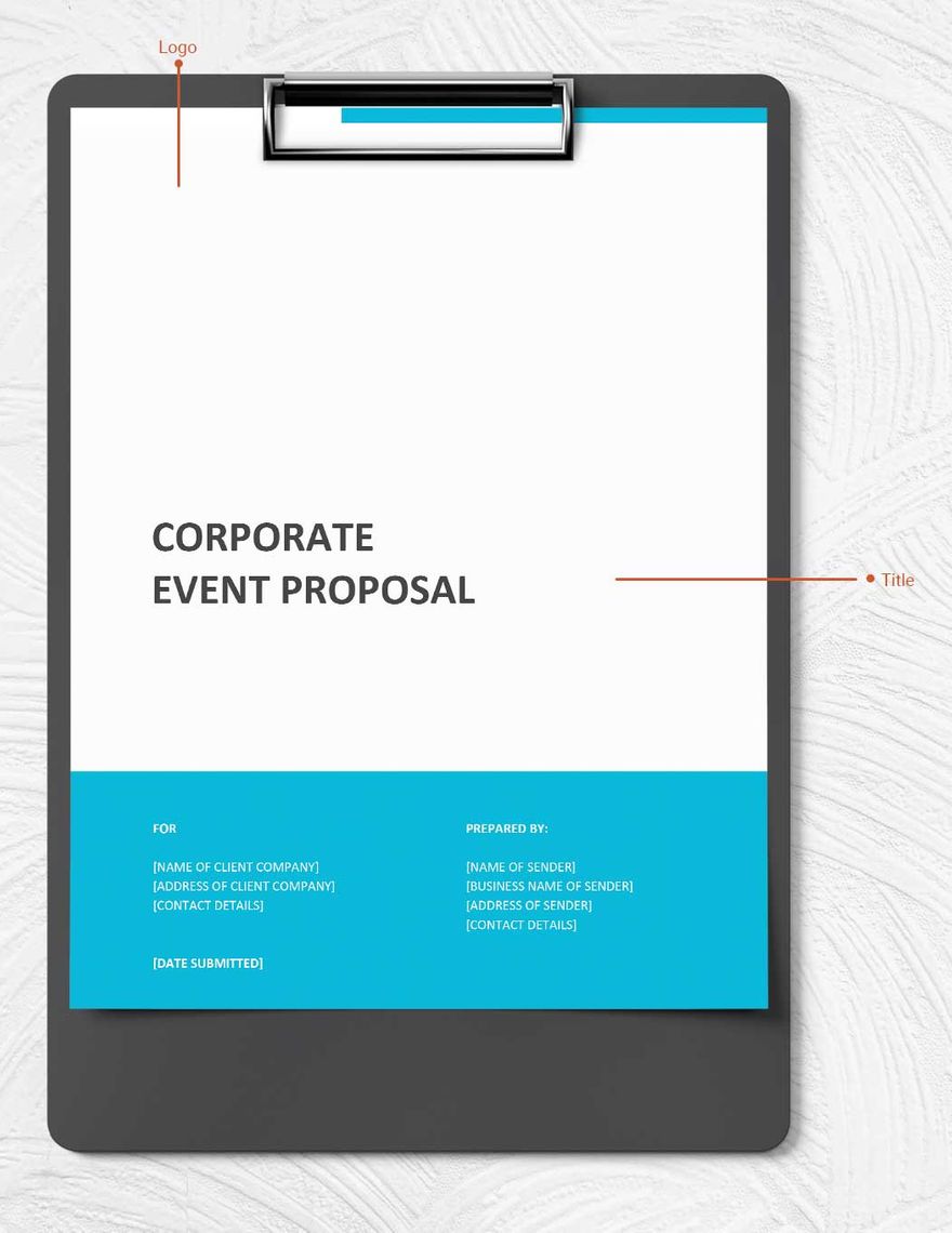 Corporate Event Proposal Template