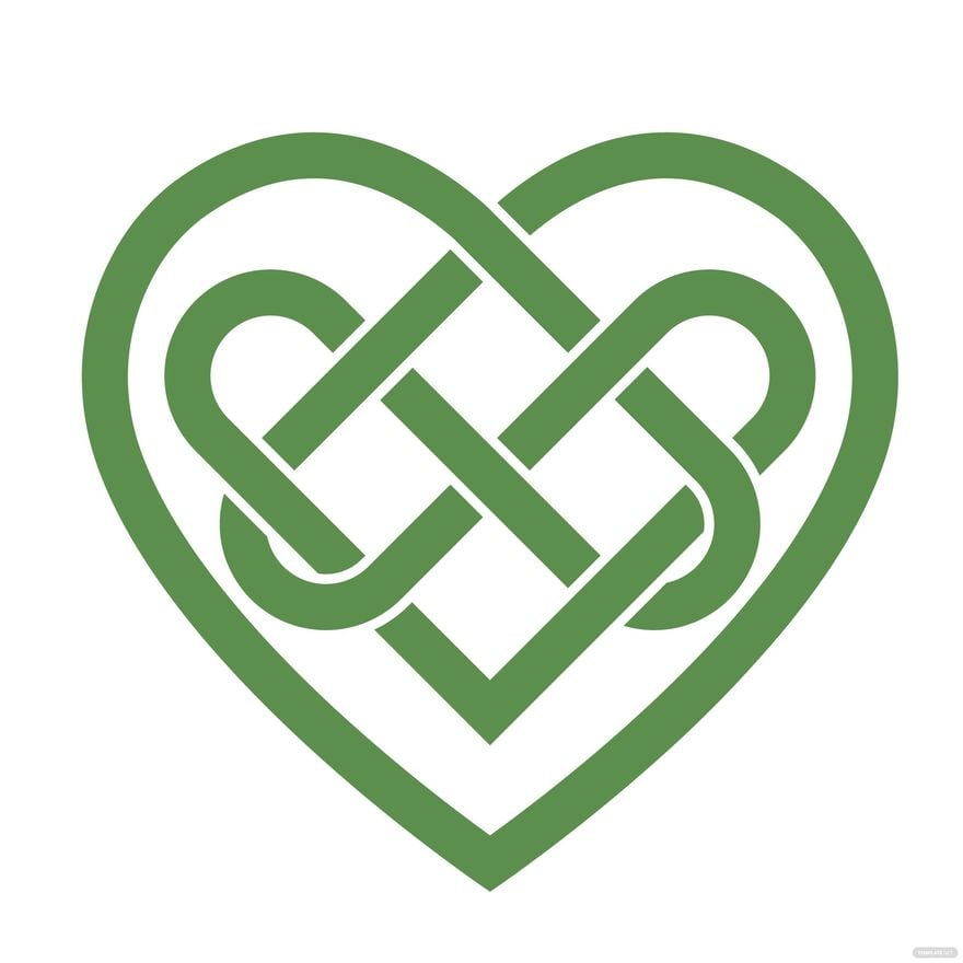 Celtic Heart Knot Clipart in Illustrator, EPS, SVG, JPG, PNG