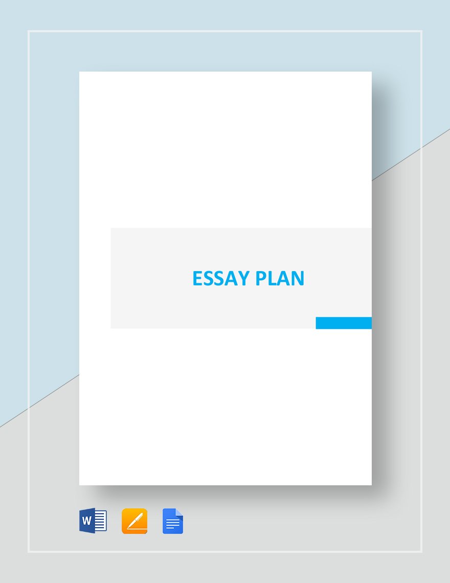Essay Plan Template in Word, Google Docs, Apple Pages