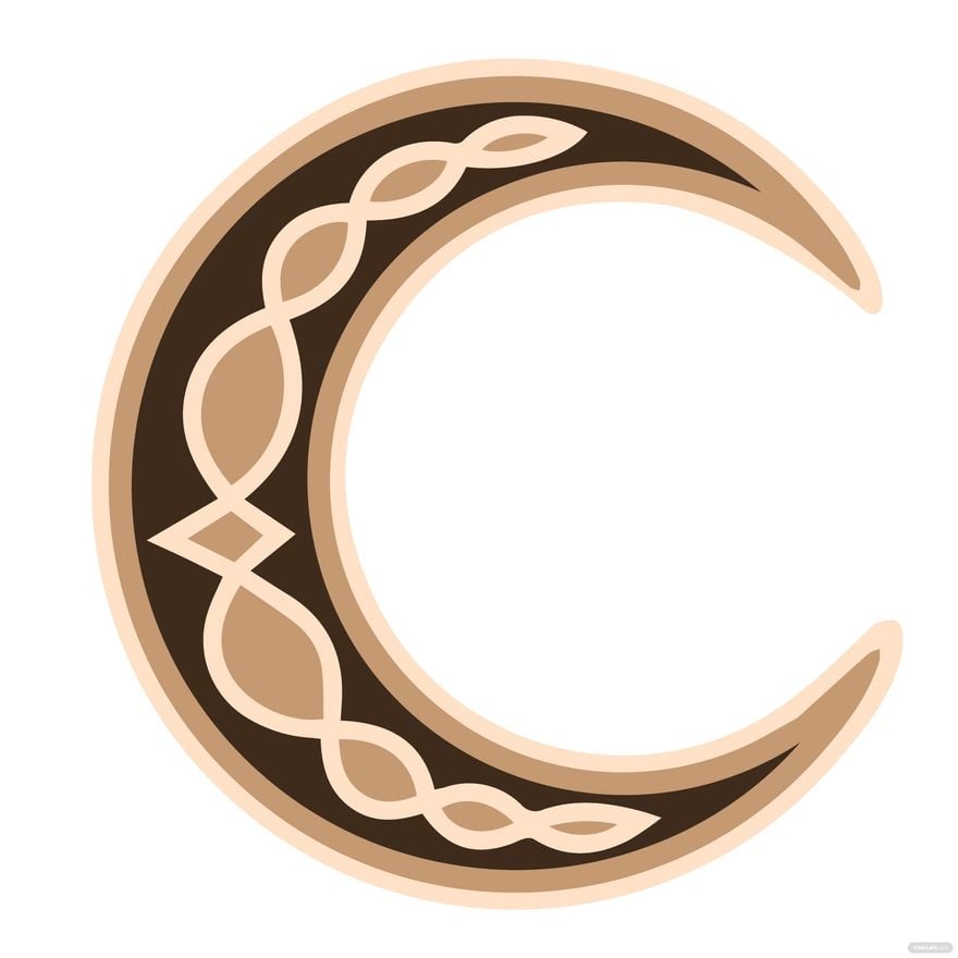 Free Celtic Moon Clipart in Illustrator, EPS, SVG, JPG, PNG