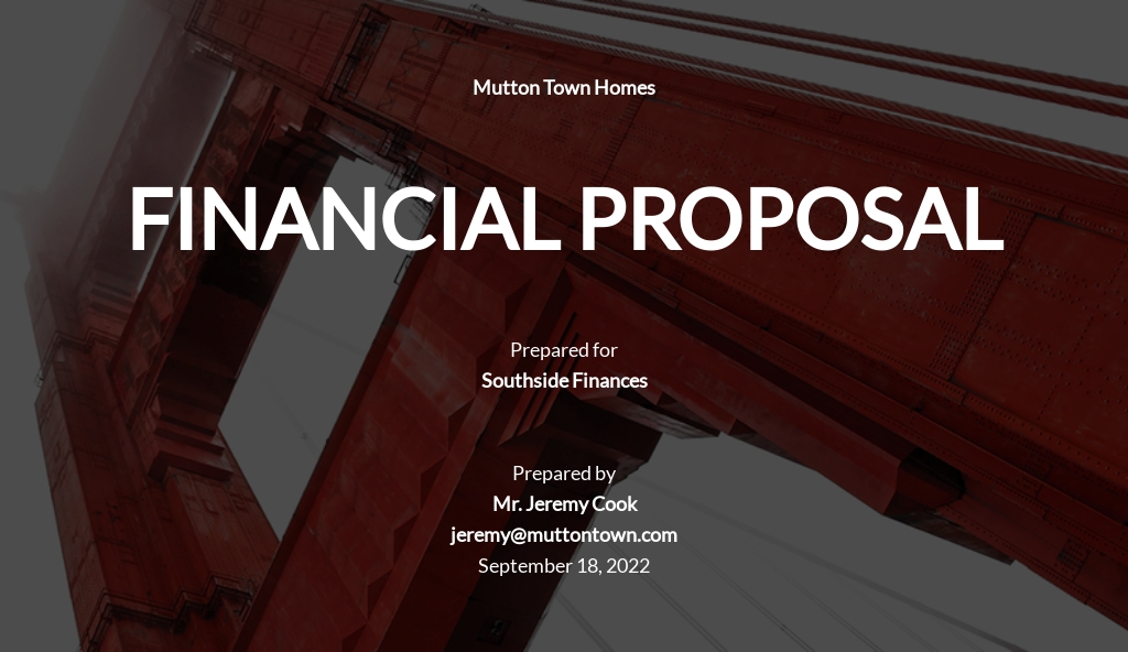 25 FREE Financial Proposal Templates Edit Download Template
