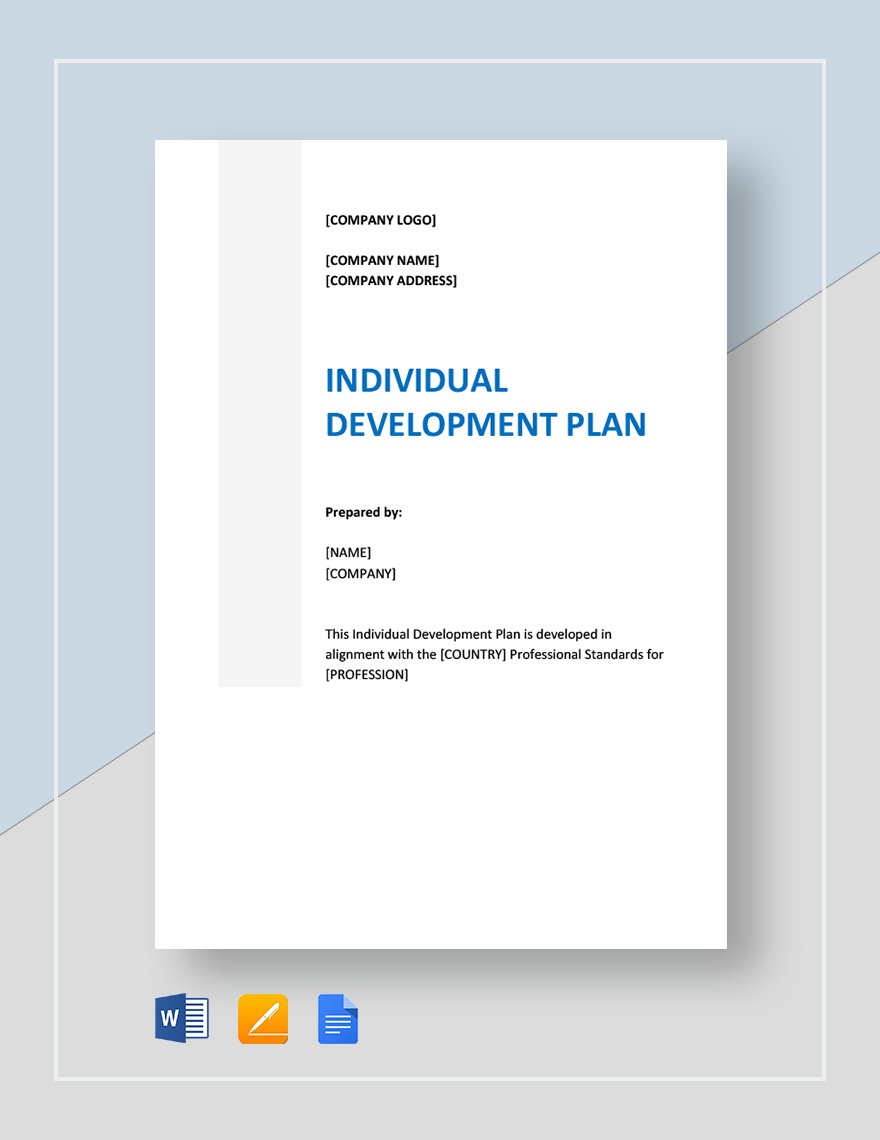 Individual Development Plan Template