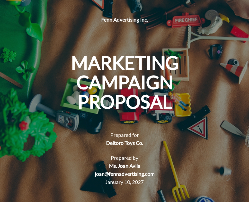 Campaign proposal example, 12 Marketing Proposal Template (2024 Guide)