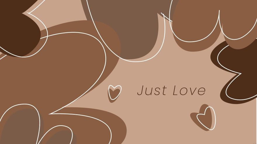 Free Brown Heart Wallpaper - EPS, Illustrator, JPG, PNG, SVG 