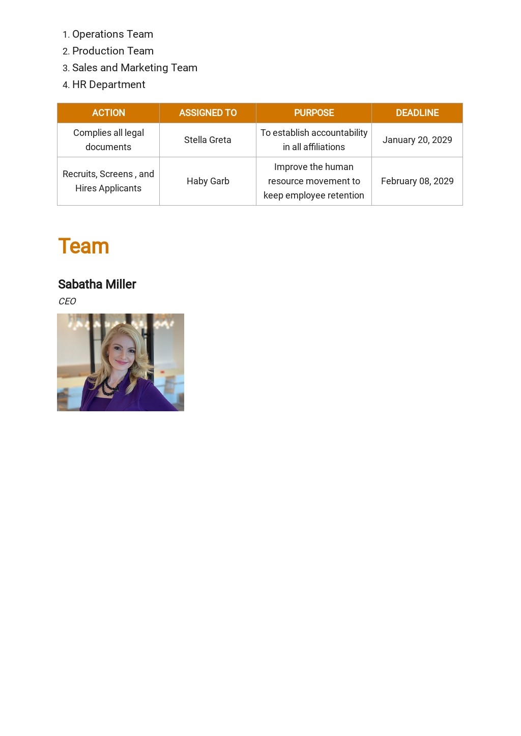 Business Plan Template For Tech Startup
