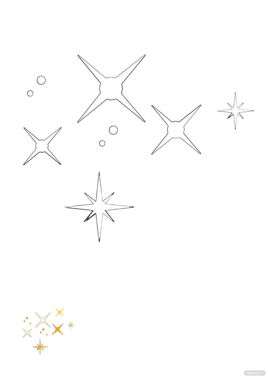 Free Light Sparkle Coloring Page
