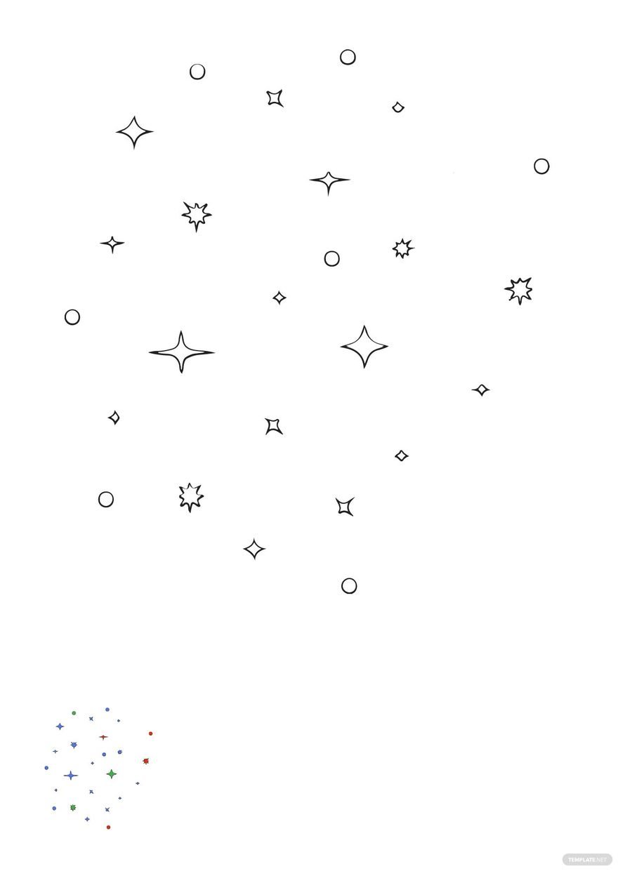 Free Sparkle Stardust Coloring Page