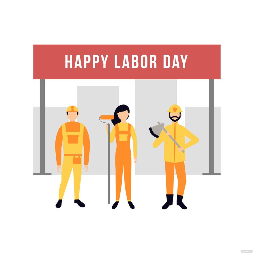 Free Labor Day Parade Clipart in Illustrator, EPS, SVG, JPG, PNG