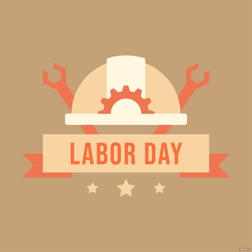 Free Vintage Labor Day Clipart in Illustrator, EPS, SVG, JPG, PNG