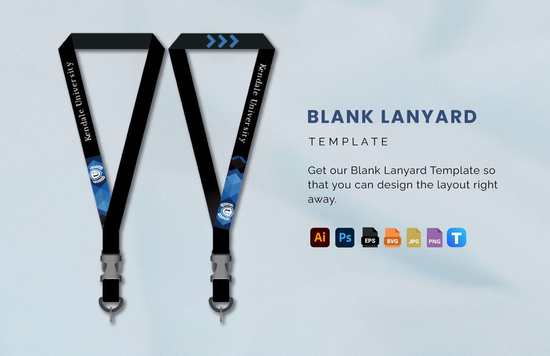 Free Editable Lanyard Templates in Adobe Illustrator to Download