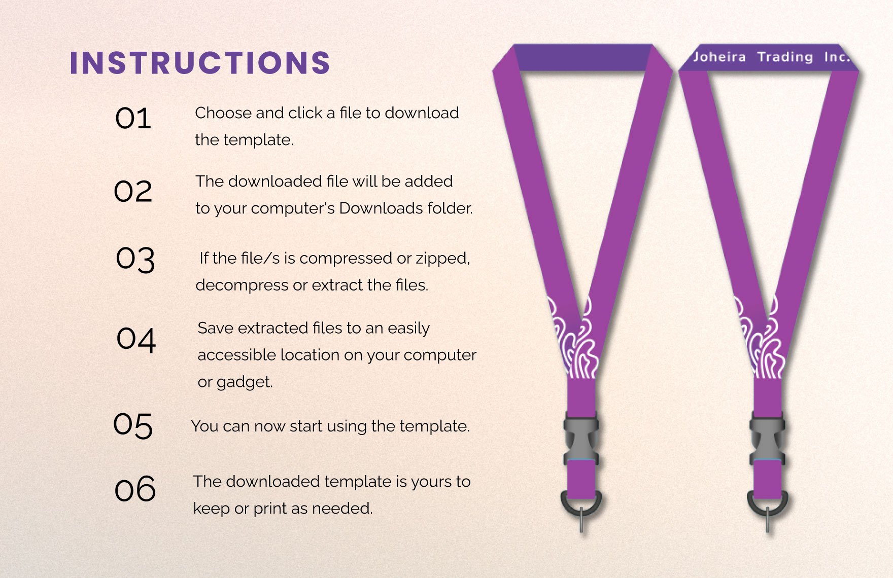  Sublimation Lanyard Template